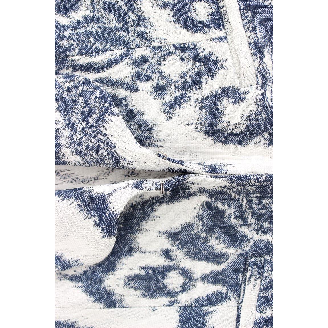 Christian Pellizzari Blue White Blazer Suit Jacket SIG12499-1