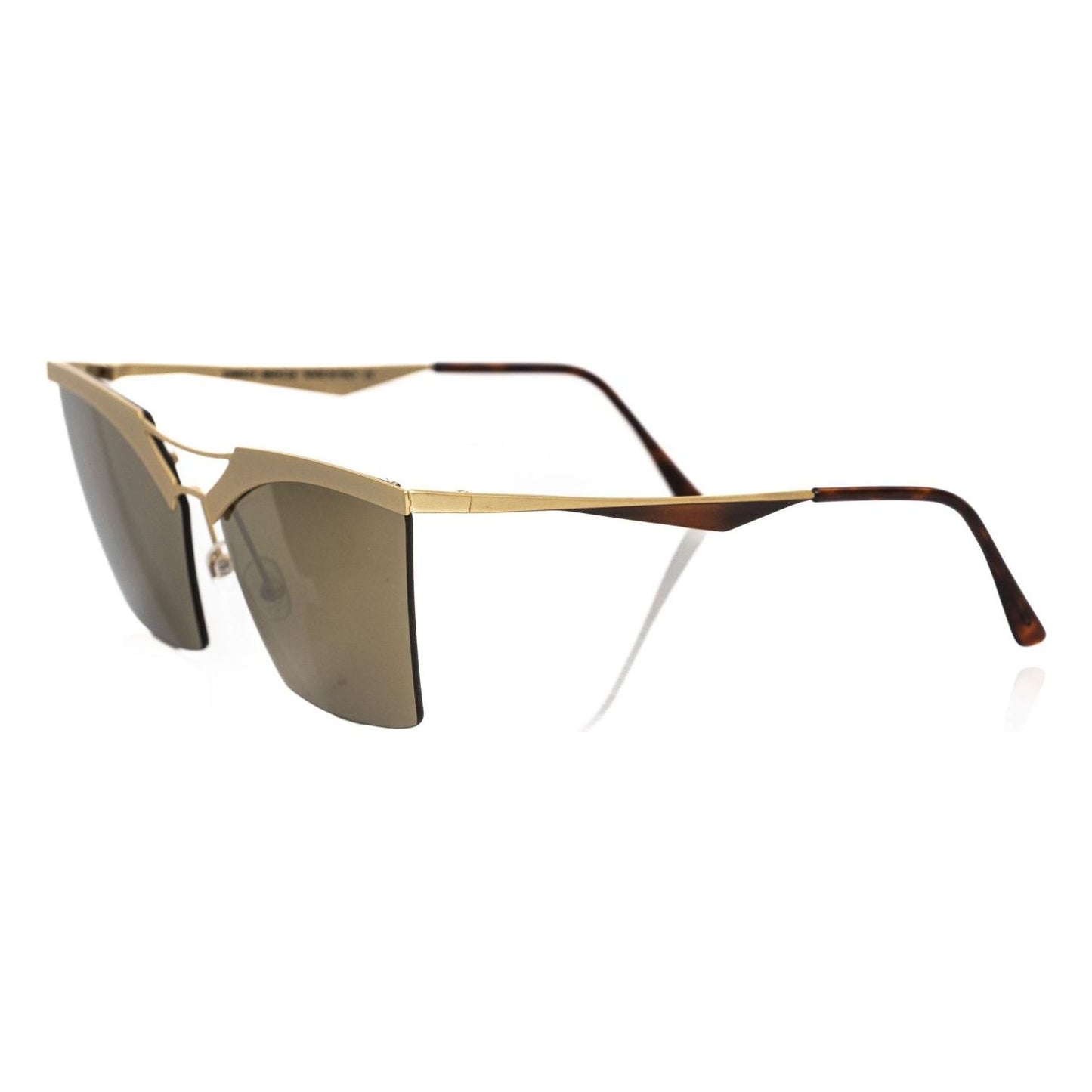 Frankie Morello Gold Metallic Fibre Women Sunglass Frankie Morello