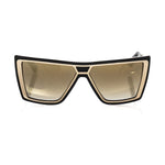 Frankie Morello Black Acetate Women's Sunglass FR-22069