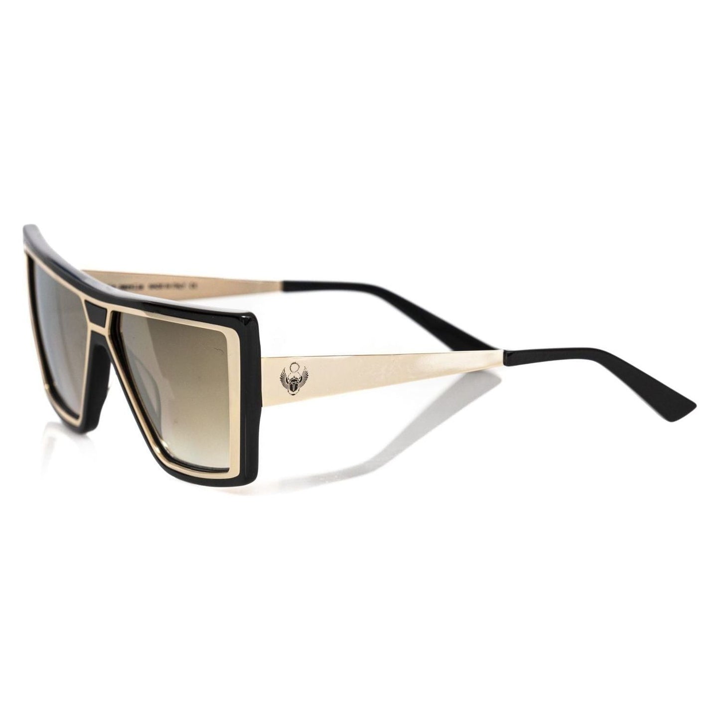 Frankie Morello Black Acetate Women's Sunglass FR-22069