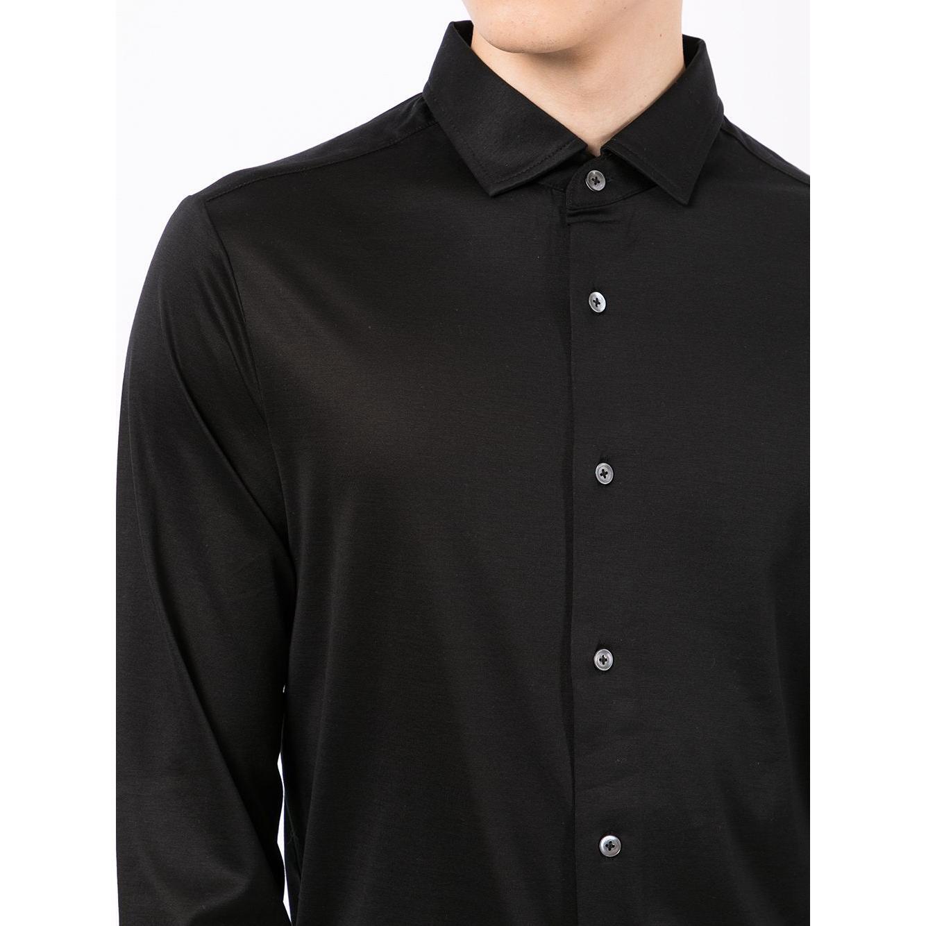 Emporio Armani stretch-fit button-up shirt 8N1CG11JUVZ0999-P25