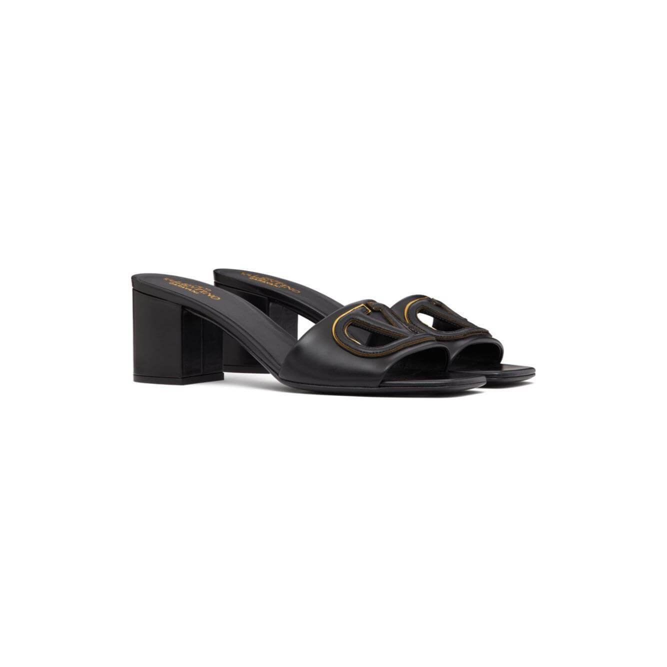 Valentino Garavani 60mm VLogo Signature leather sandals