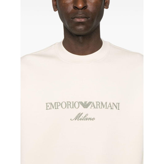 Emporio Armani Double jersey sweatshirt with ASV logo embroidery EM001052AF10013M1052-P25