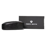 Frankie Morello Black Acetate Women's Sunglass Frankie Morello Dark Slate Gray