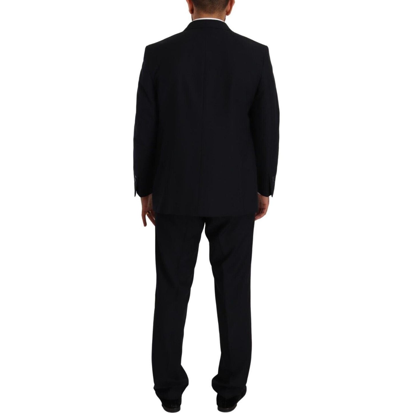 Domenico Tagliente Blue Polyester Single Breasted Formal Suit KOS1950 - 51