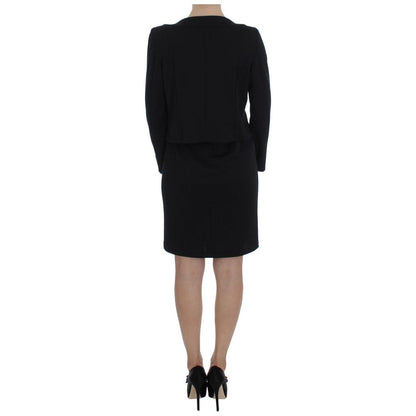 BENCIVENGA Black Stretch Sheath Dress & Sweater Set BENCIVENGA