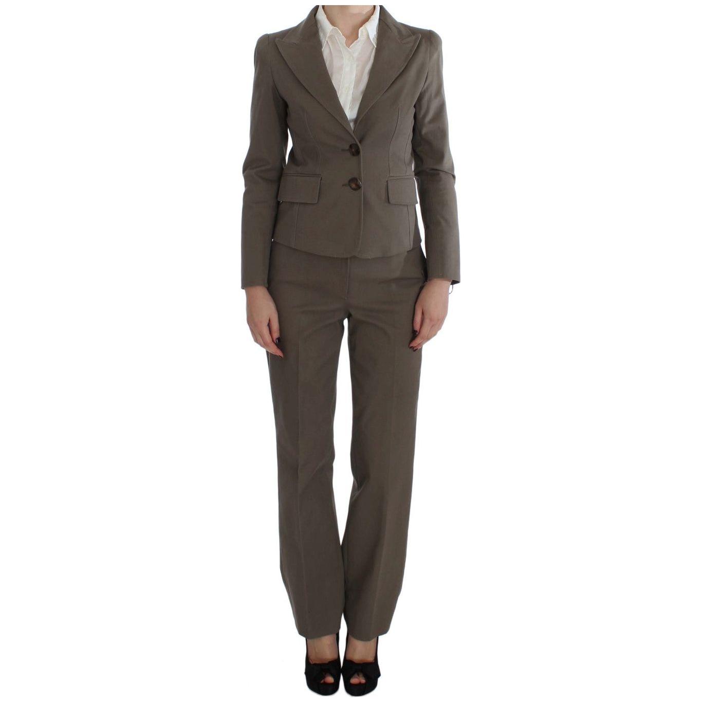 BENCIVENGA Beige Wool Cotton Suit BENCIVENGA