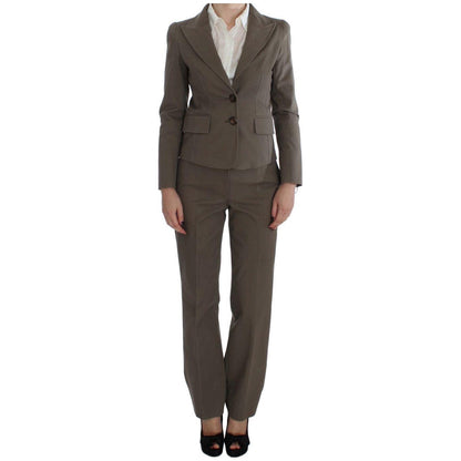 BENCIVENGA Beige Wool Cotton Suit BENCIVENGA