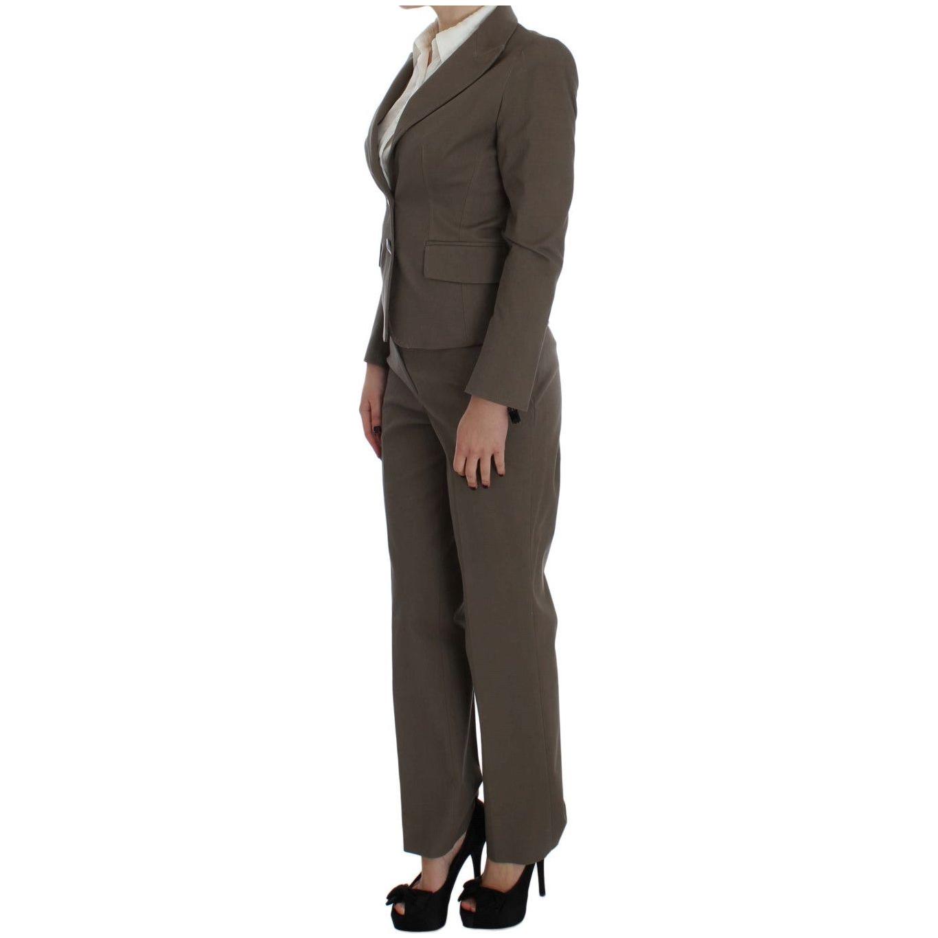 BENCIVENGA Beige Wool Cotton Suit BENCIVENGA