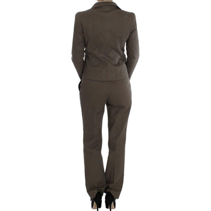 BENCIVENGA Beige Wool Cotton Suit BENCIVENGA