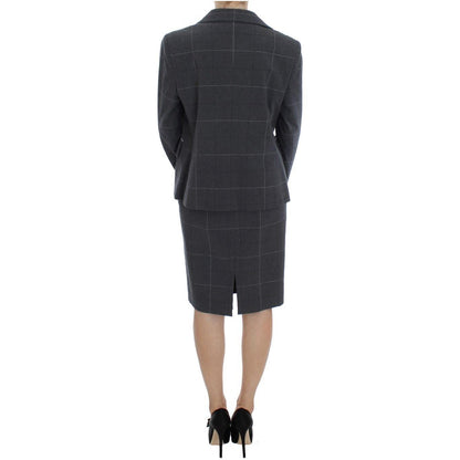BENCIVENGA Gray Stretch Sheath Dress Suit Set BENCIVENGA