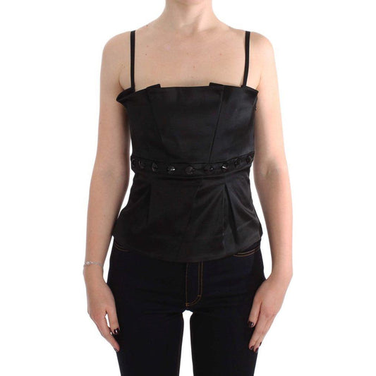 Exte Black Tank Party Evening Top Blouse Exte