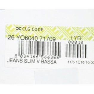 Cavalli Blue Cotton Straight Fit Stretch Jeans Cavalli