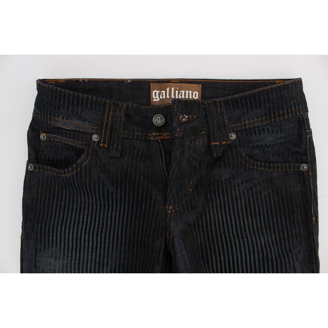 John Galliano Blue Wash Cotton Blend Slim Fit Bootcut Jeans SIG30194-6
