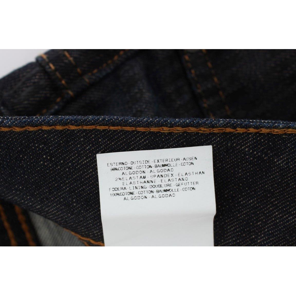 John Galliano Blue Wash Cotton Blend Slim Fit Bootcut Jeans SIG30194-6