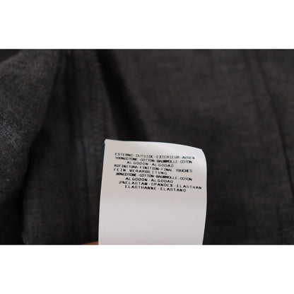 Costume National Dark Gray Cotton Casual Mens Shirt