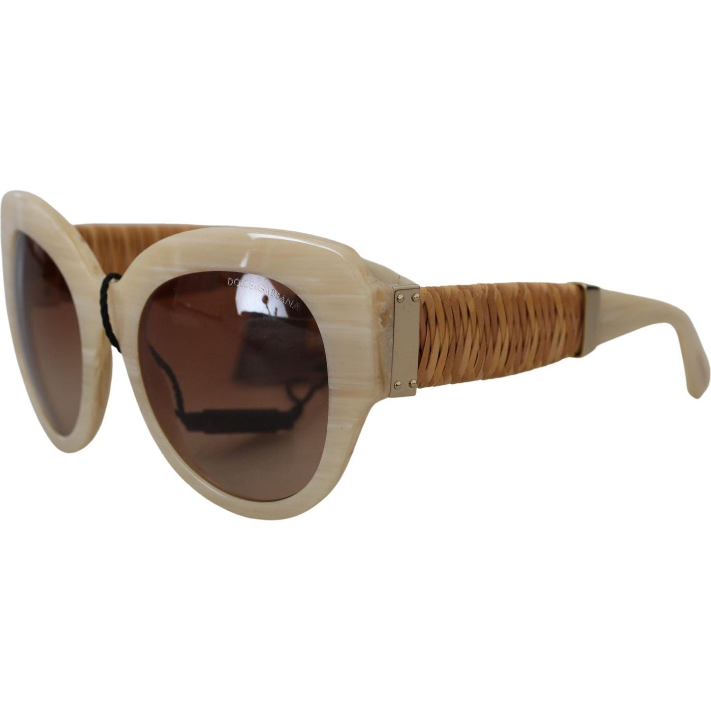 Dolce & Gabbana Beige Acetate Full Rim Brown Lense DG4294 Sunglasses Dolce & Gabbana