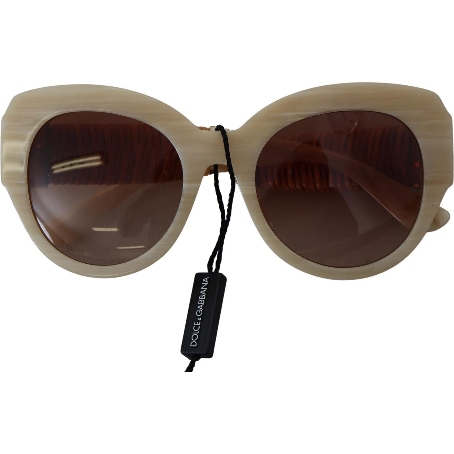 Dolce & Gabbana Beige Acetate Full Rim Brown Lense DG4294 Sunglasses Dolce & Gabbana