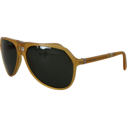 Dolce & Gabbana Yellow Acetate Black Lens Aviator DG4196 Sunglasses Dolce & Gabbana