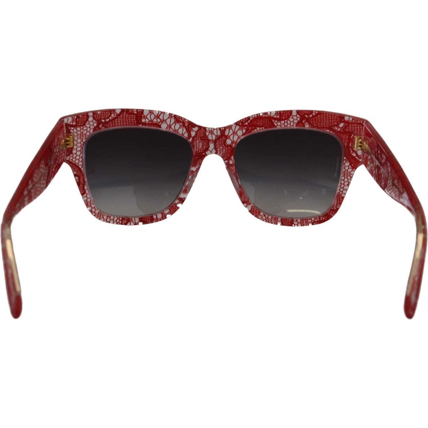 Dolce & Gabbana Red Lace Acetate Rectangle Shades DG4231Sunglasses