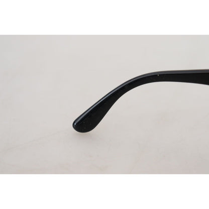 Dolce & Gabbana Black Gold Sequin Butterfly Polarized DG4326 Sunglasses Dolce & Gabbana