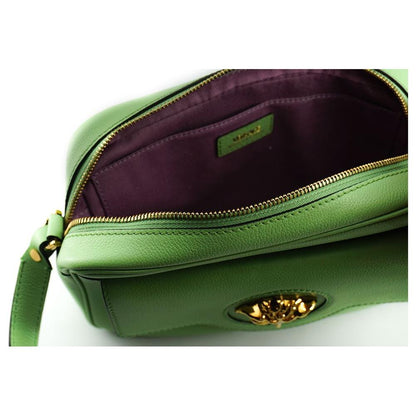 Versace Mint Green Calf Leather Camera Shoulder Bag Versace