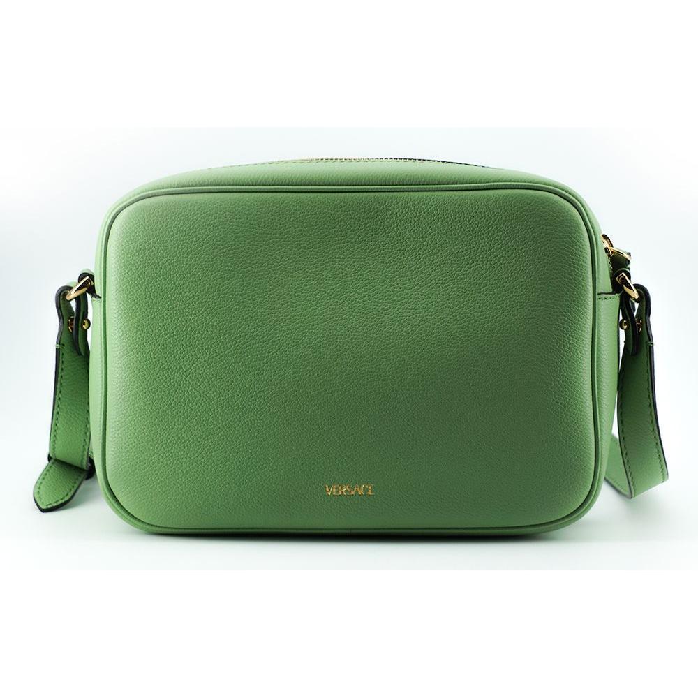 Versace Mint Green Calf Leather Camera Shoulder Bag Versace