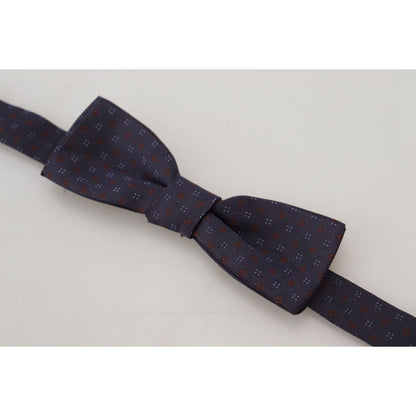 Dolce & Gabbana Blue Pattern Silk Adjustable Neck Papillon Bow Tie 1728,67345645728,Accessories,Blue,Bowties - Ties and Formal Accessories - Accessories,Dolce & Gabbana,Material: 100% Silk,Men,Men - Accessories,New with tags,Ties & Bowties - Men - Accesso