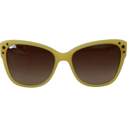 Dolce & Gabbana Yellow Acetate Frame Stars Embellishment DG4124 Sunglasses Dolce & Gabbana