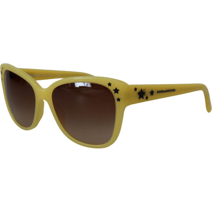 Dolce & Gabbana Yellow Acetate Frame Stars Embellishment DG4124 Sunglasses Dolce & Gabbana