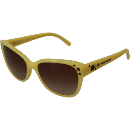 Dolce & Gabbana Yellow Acetate Frame Stars Embellishment DG4124 Sunglasses Dolce & Gabbana