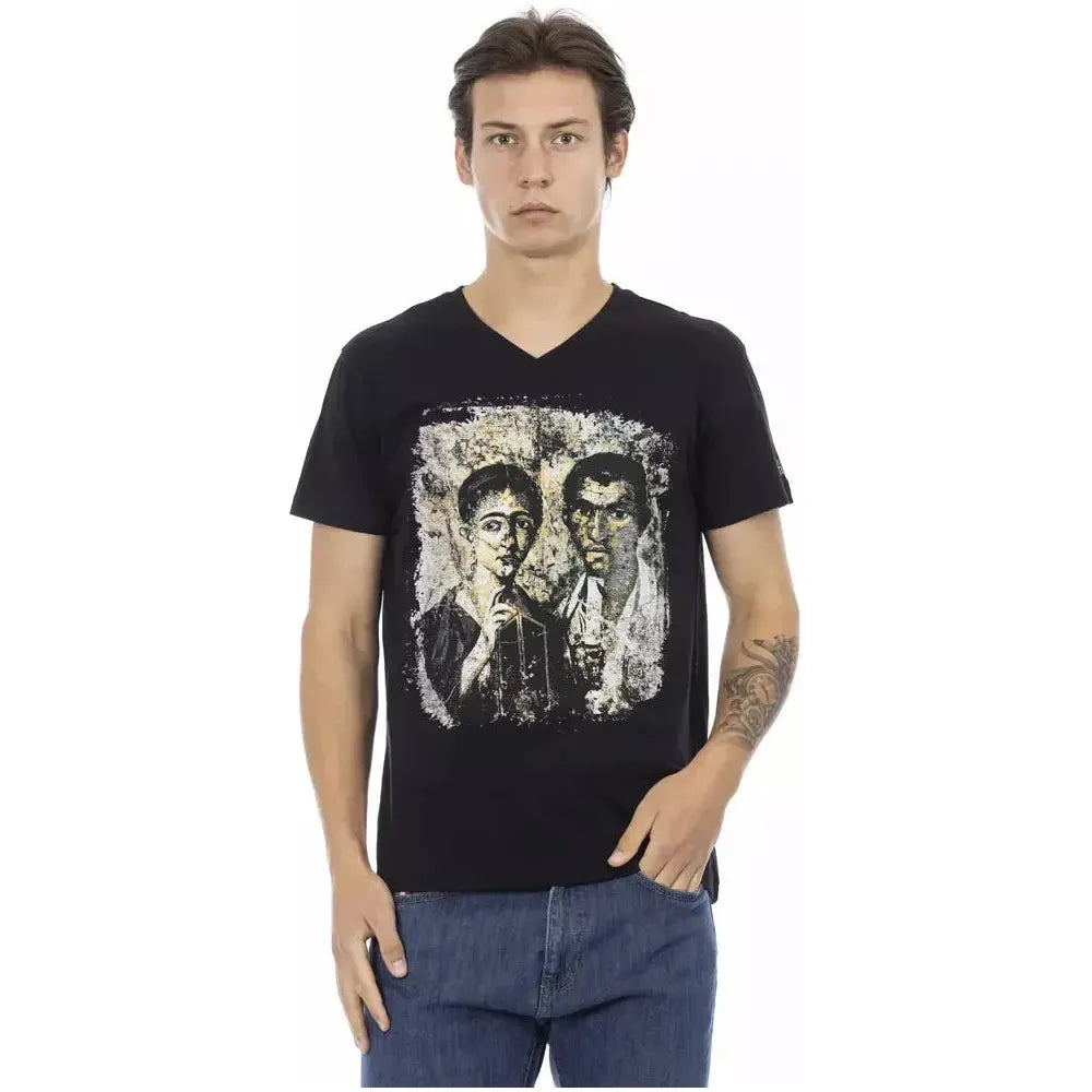 Trussardi Action Black Cotton Men's T-Shirt