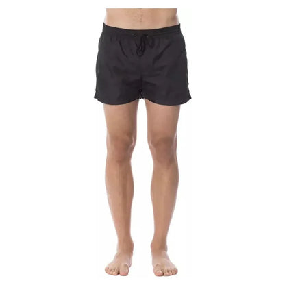 Roberto Cavalli Sport Black Polyester Men's Swimshorts
