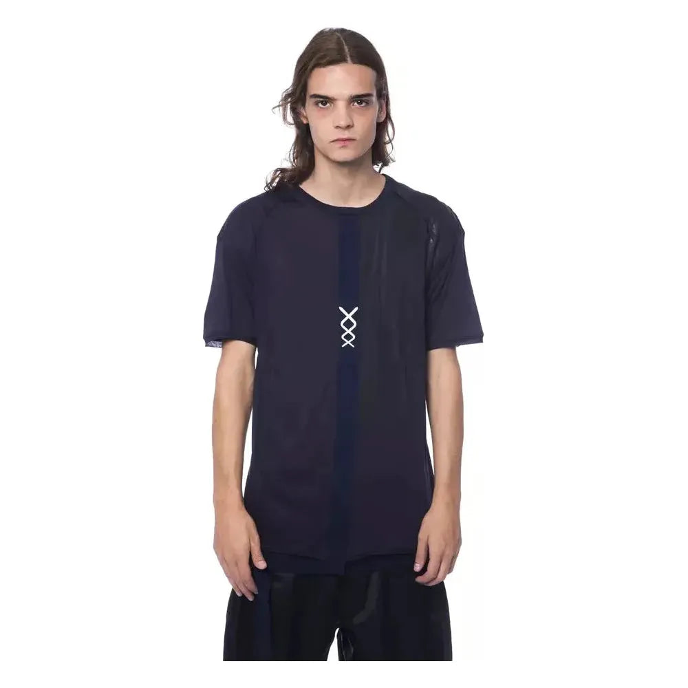 Nicolo Tonetto Blue Cotton Men T-Shirt NI-12954-XS