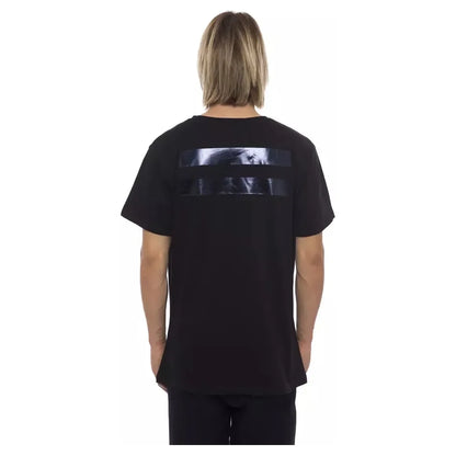 Nicolo Tonetto Black Cotton Men T-Shirt