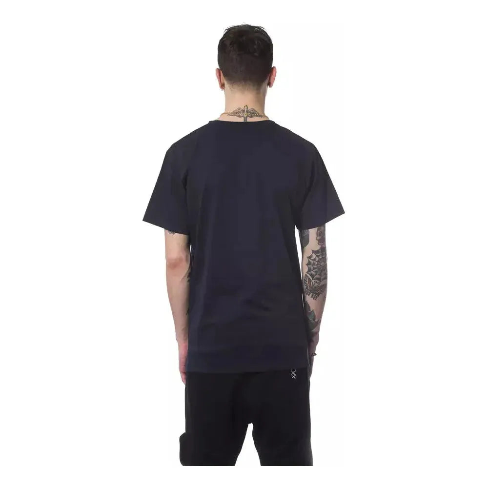 Nicolo Tonetto Blue Cotton Men T-Shirt NI-12963-M