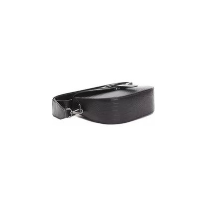 Pompei Donatella Black Leather Women Crossbody