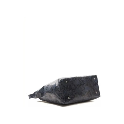 Pompei Donatella Blue Leather Women Shoulder Bag