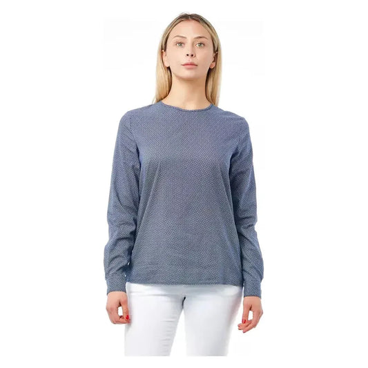 Bagutta Blue Cotton Women Shirt Bagutta