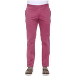 PT Torino Fuchsia Cotton Men Trouser Jeans & Pants PT Torino Maroon