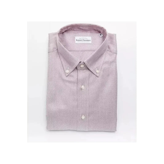 Robert Friedman Red Cotton Men Shirt RO-20475-M
