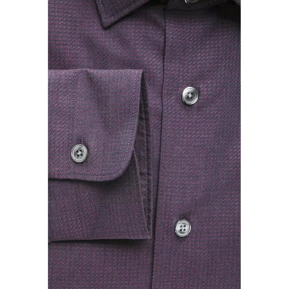 勃艮第修身领衬衫 - 中号优雅