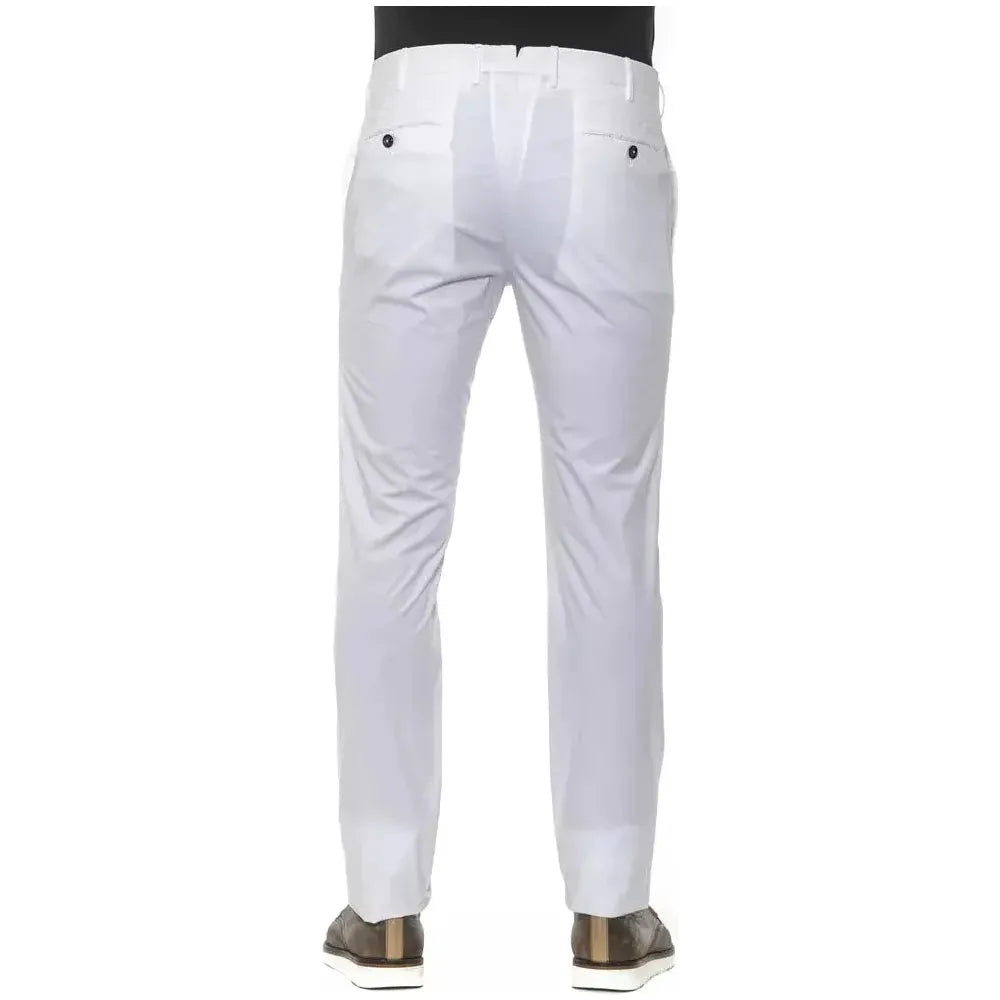 PT Torino White Cotton Men Trouser PT-20159-IT54 | XXL