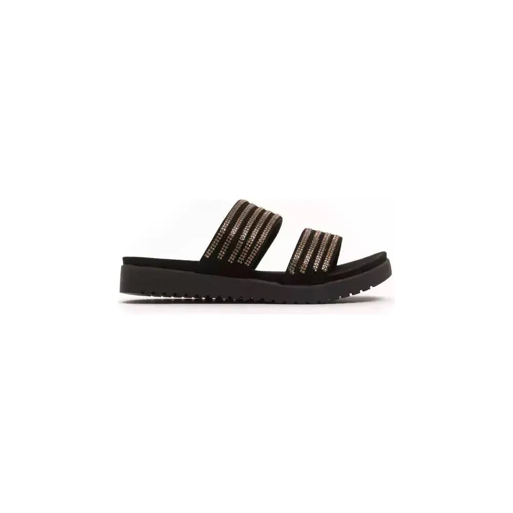 Péché Originel Gold Textile Women Sandal