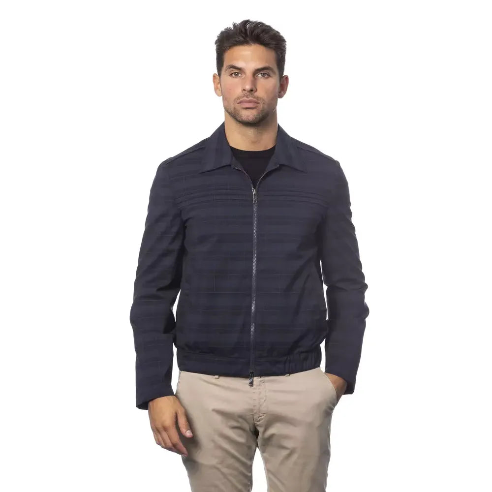 Verri Blue Wool Light Jacket