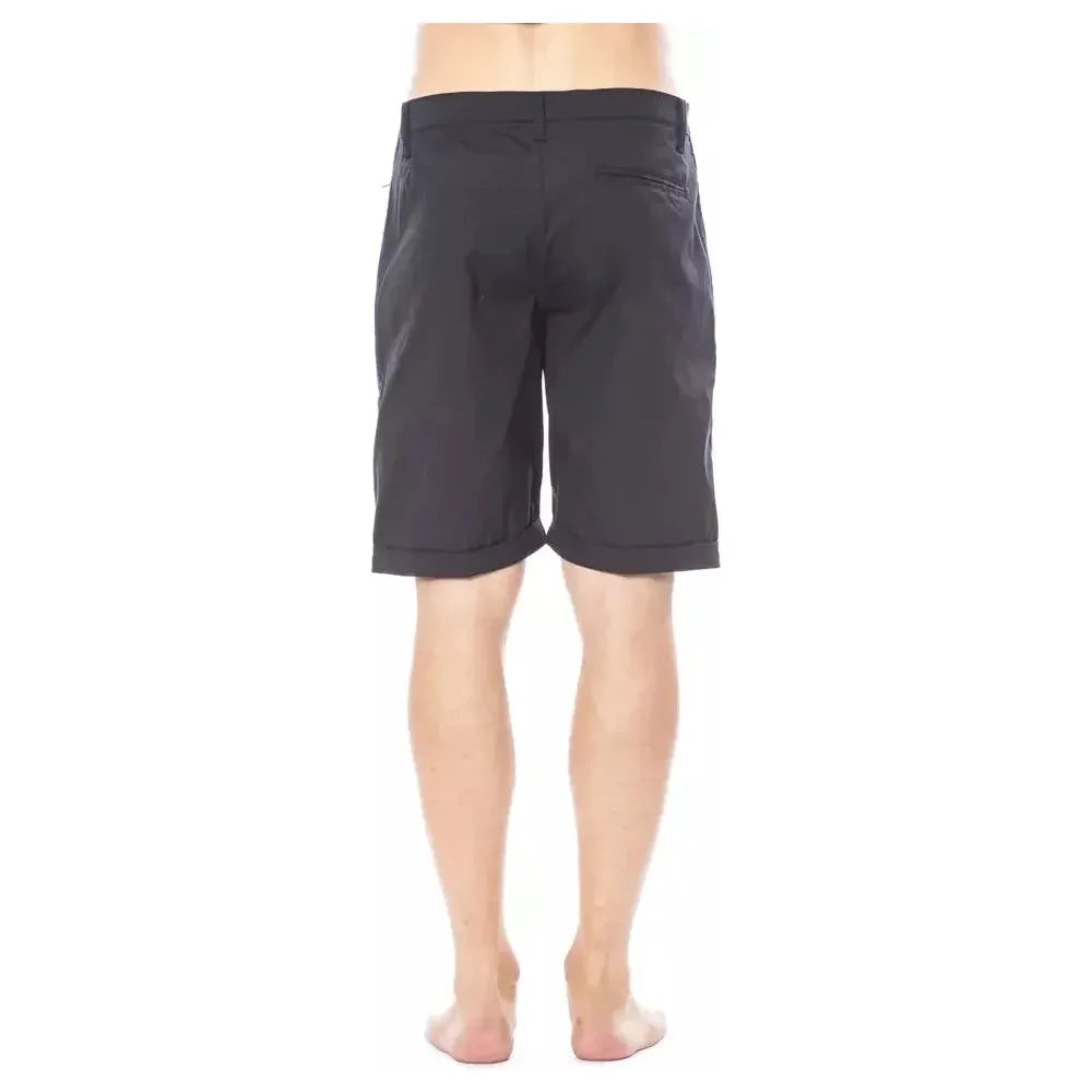 Verri Black Cotton Men's Casual Short