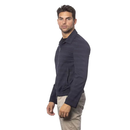Verri Blue Wool Light Jacket