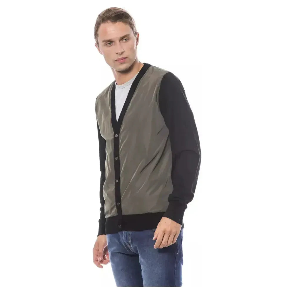 Verri Multicolor Wool Men Cardigan