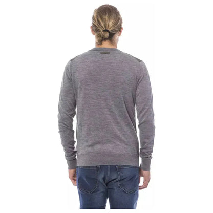 Verri Gray Wool Men's Cardigan