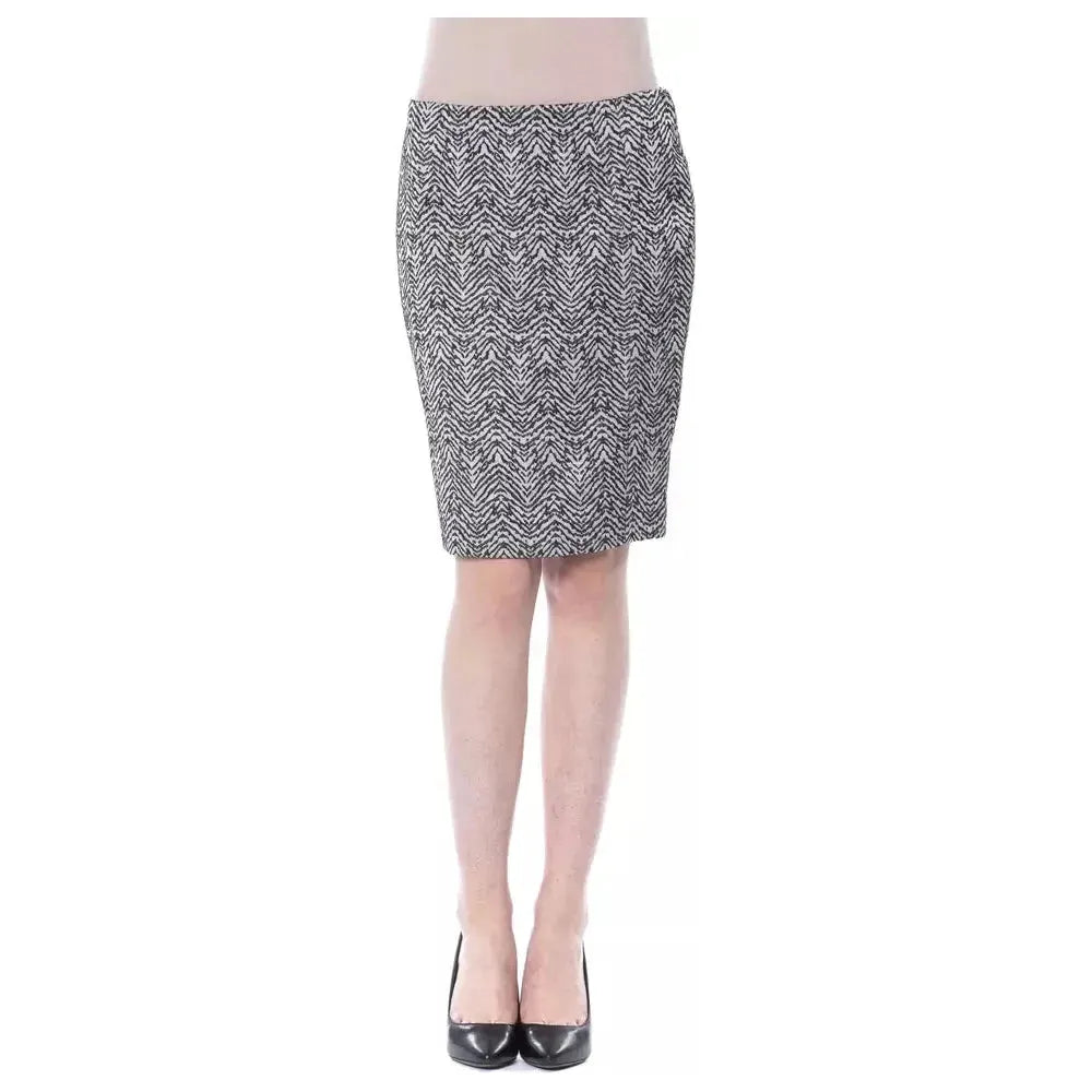 BYBLOS Black Viscose Women Skirt BYBLOS